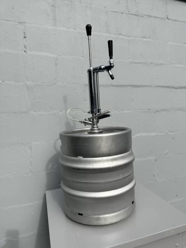 party pump on top of a beer keg